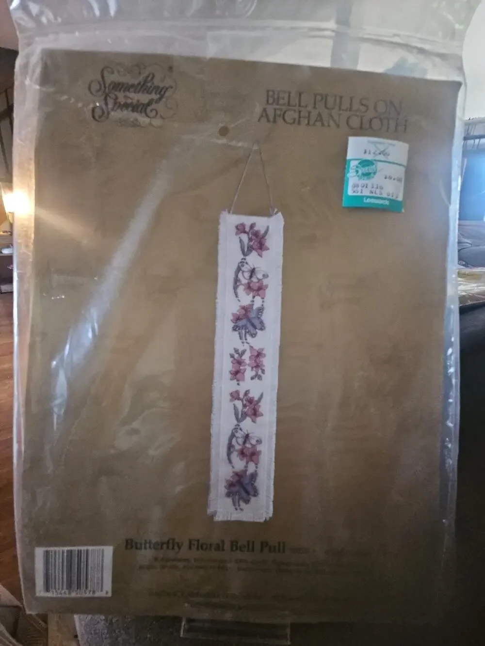 Candamar Cross Stitch Kit Bell Pull Afghan Cloth Butteryfly Floral Special